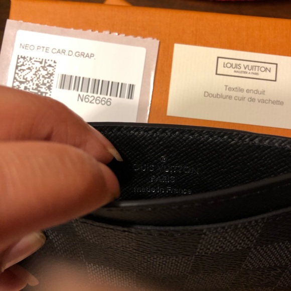 Louis Vuitton card wallet black N62666 Damier - Picture 5 of 6